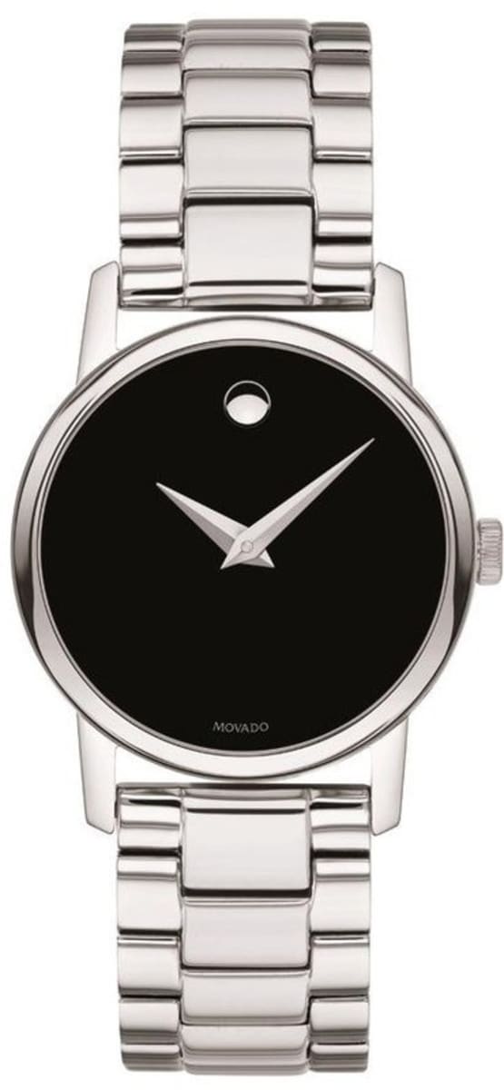 Movado Bold Black Steel Crystal Women's Watch 3600576