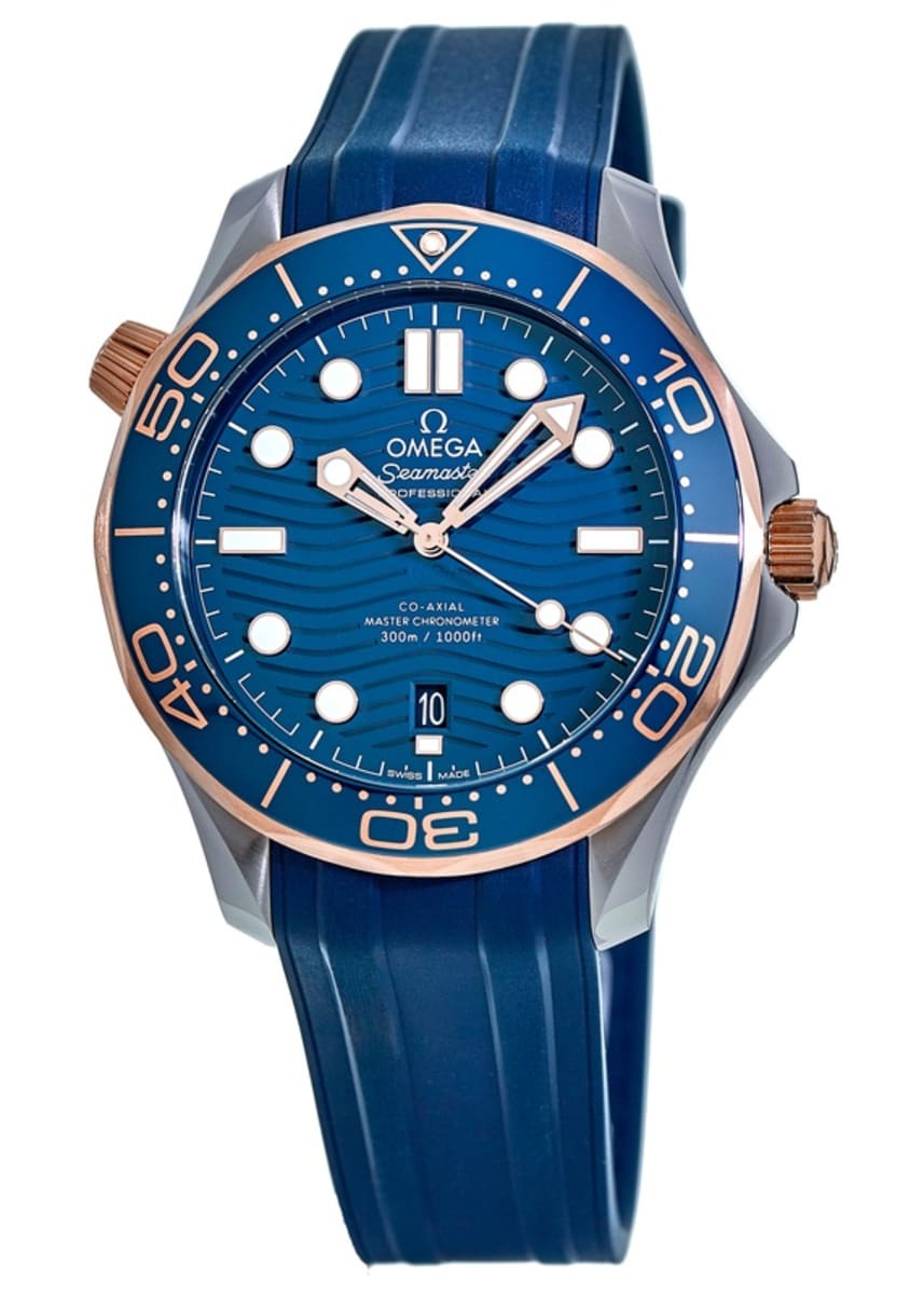 omega seamaster blue and gold