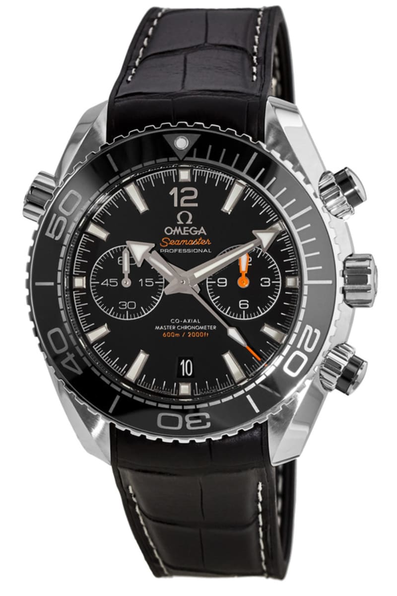 omega seamaster chronograph leather strap