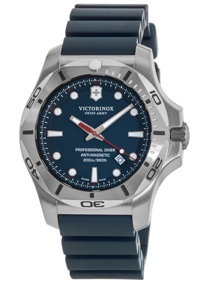 Victorinox Swiss Army I.N.O.X. Professional Diver Blue Dial Rubber ...