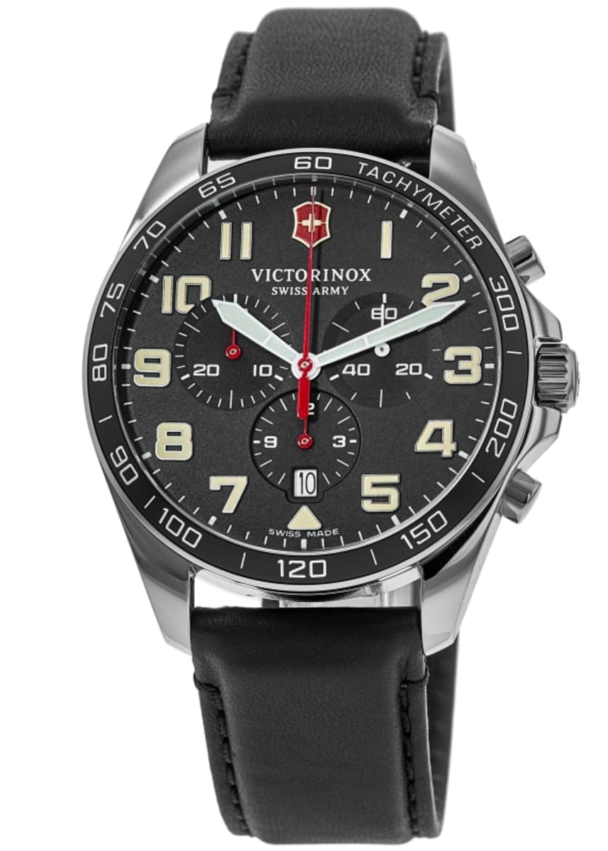 Victorinox Swiss Army Fieldforce Chronograph Black Dial Black