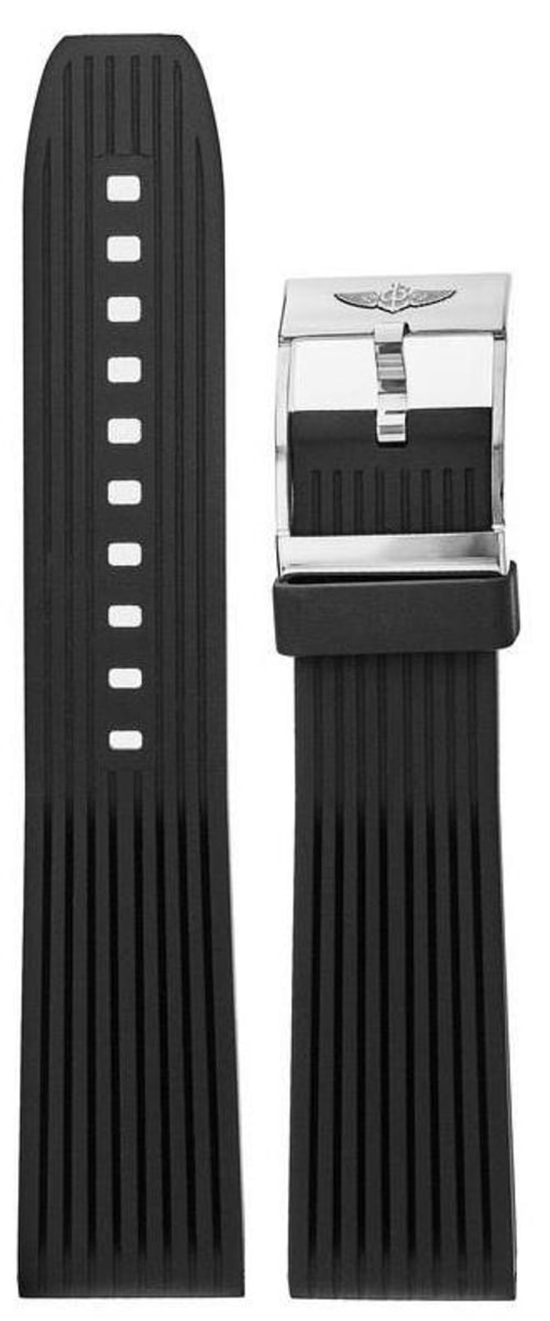 Breitling Rubber 2220mm Black Men's Strap with Buckle 274SA20S.1