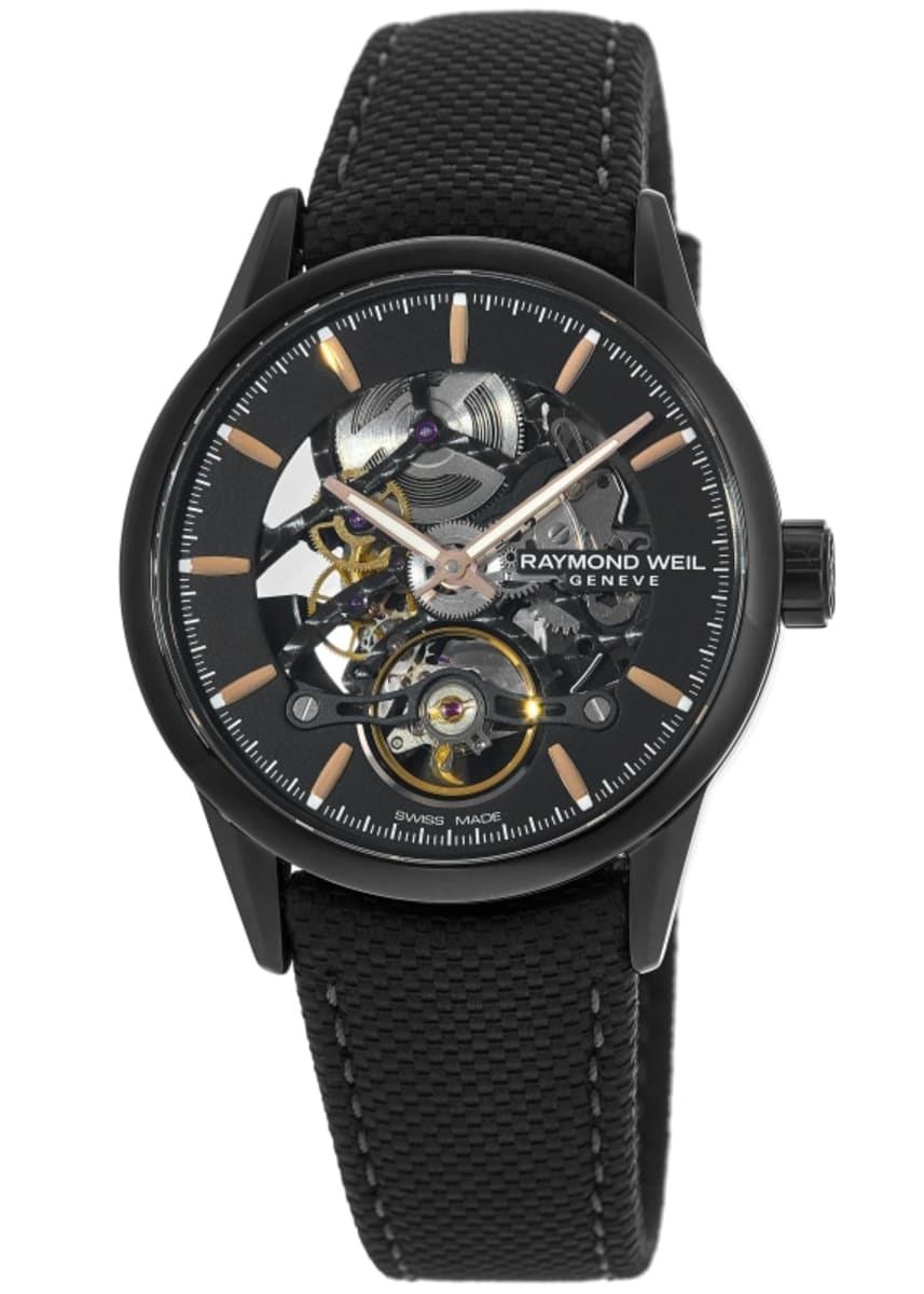 Raymond Weil Freelancer Automatic Black Skeleton Dial Black 