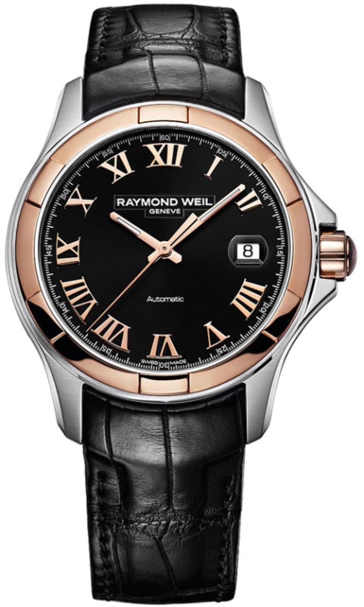 稼働品/極美品 RAYMOND WEIL Parsifal ダイヤ8P コンビ Raymond Weil Parsifal Men's Watch 2970-SC5-00208 | WatchMaxx