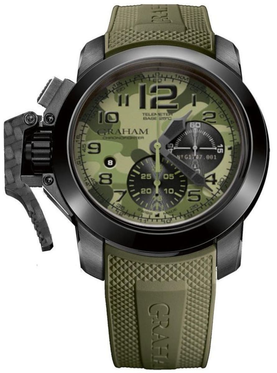 Graham Chronofighter Oversize Green Camouflage Dial Green