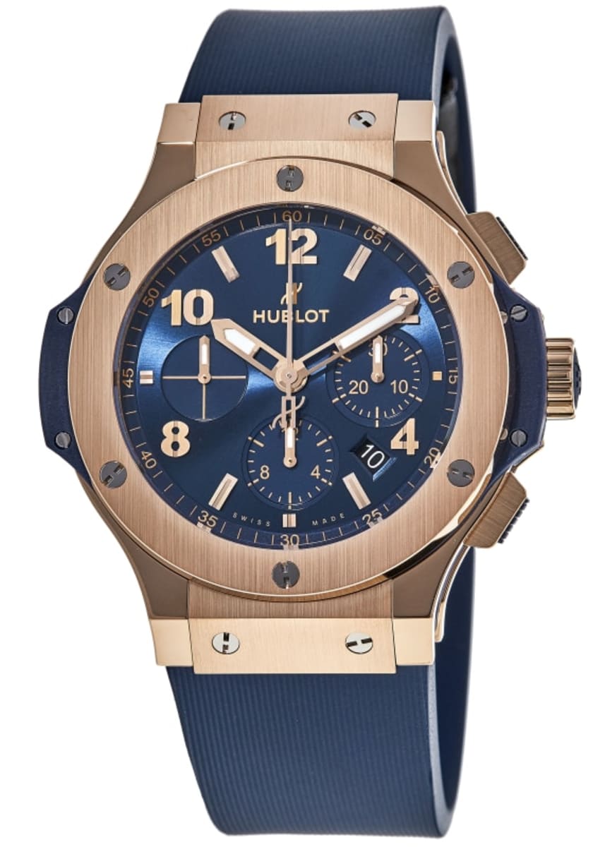 Hublot Big Bang cased in 18k rose gold featuring a black dial - S