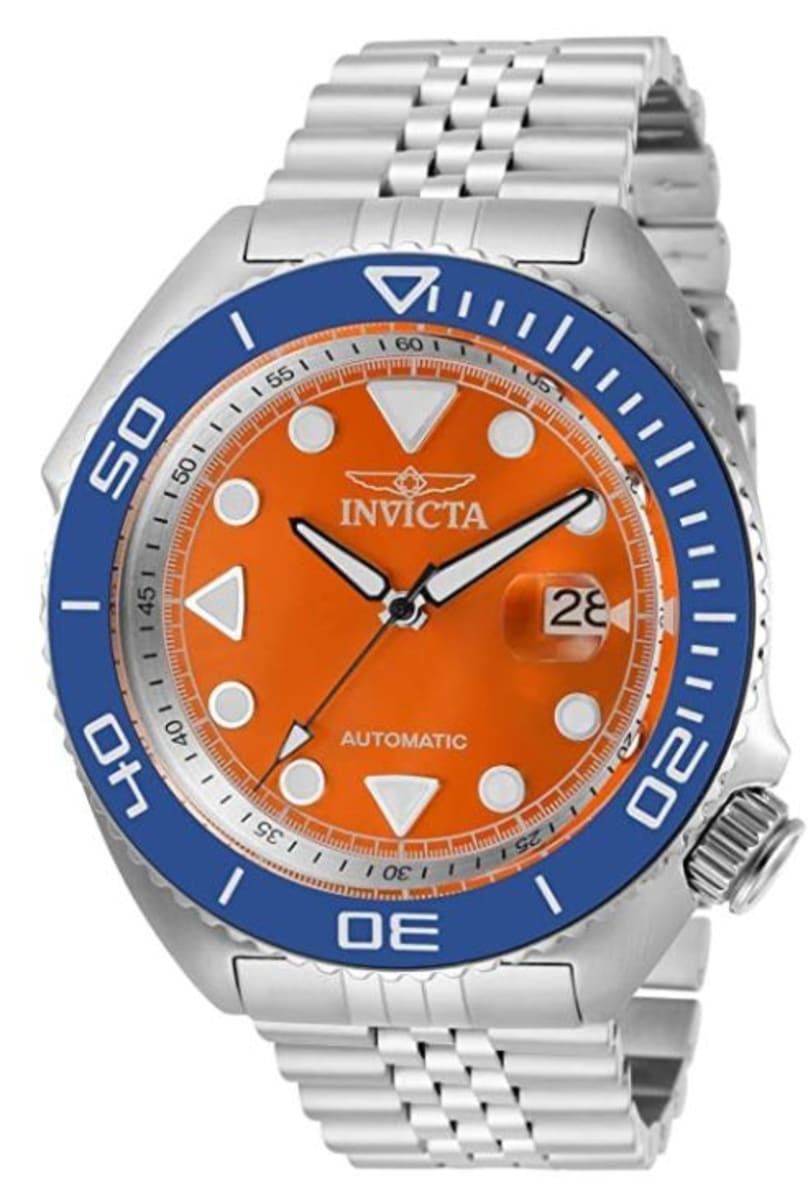 Invicta Pro Diver Orange Dial Steel Men's Watch 30413