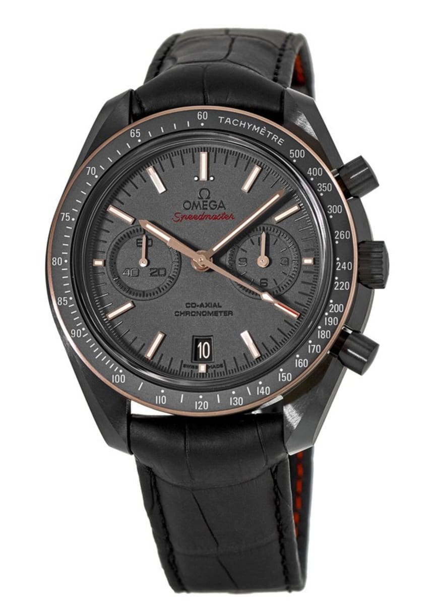 omega speedmaster dark side of the moon sedna black