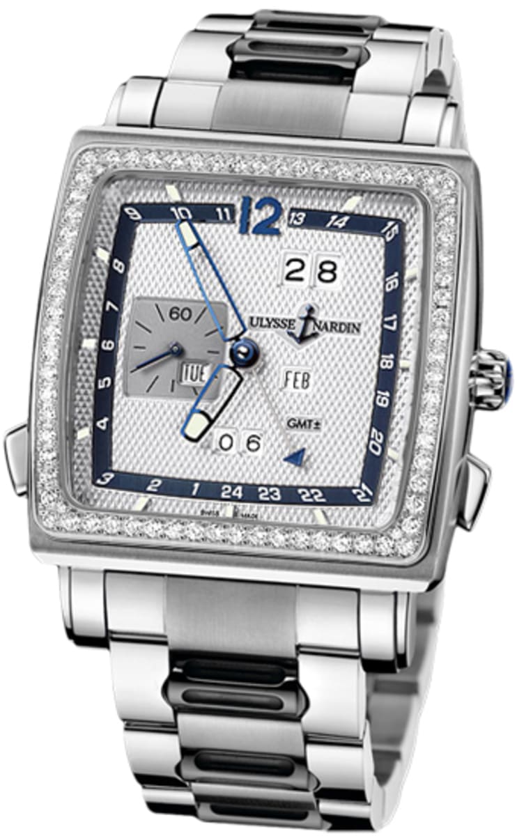 Ulysse Nardin Quadrato Dual Time Perpetual Men's Watch 320-90B-8M/61