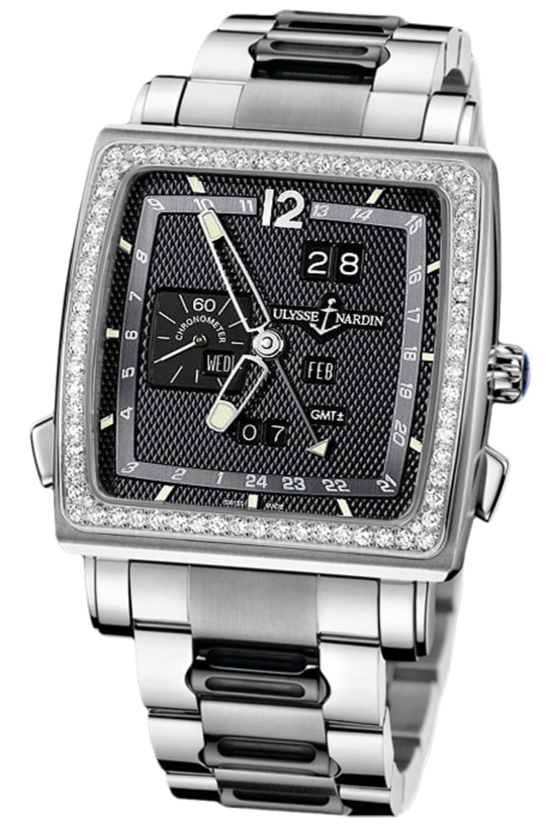 Ulysse Nardin Quadrato Dual Time Perpetual Men's Watch 320-90B-8M/62