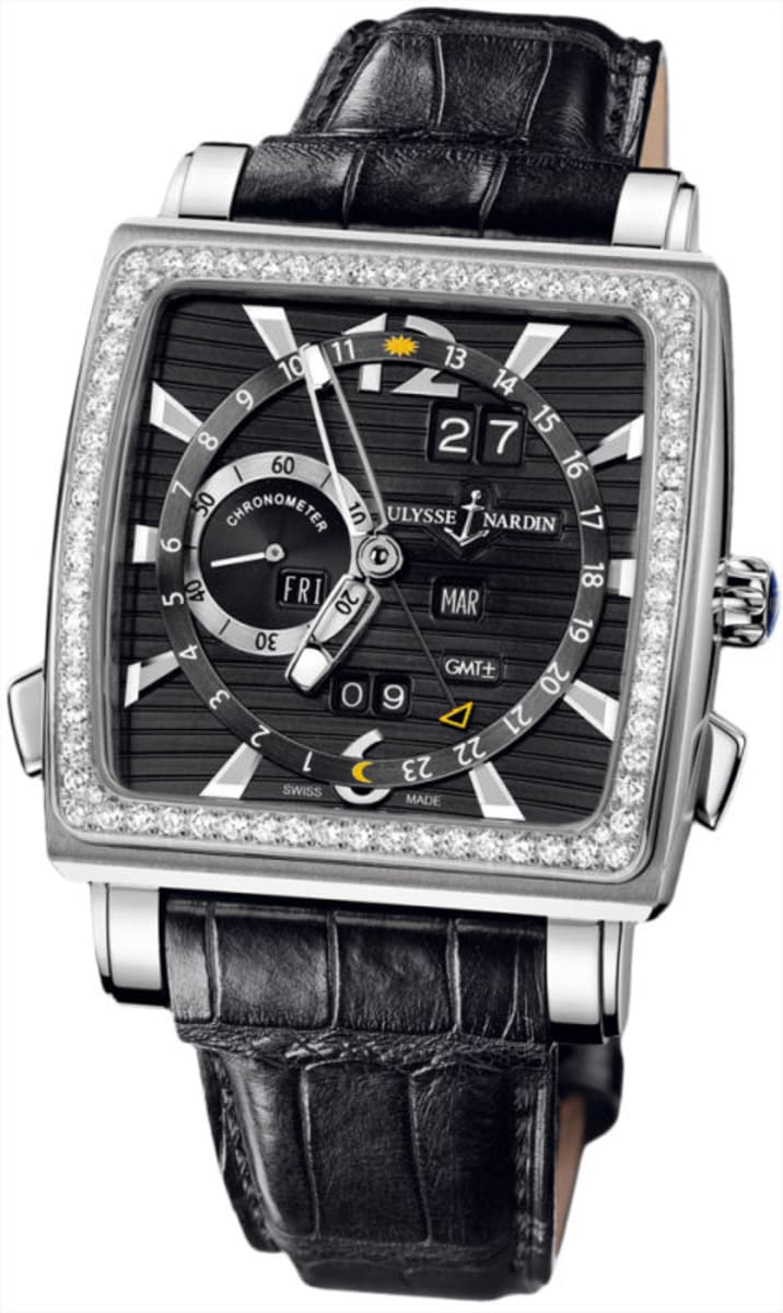Ulysse Nardin Quadrato Dual Time Perpetual Men's Watch 320-90B/92