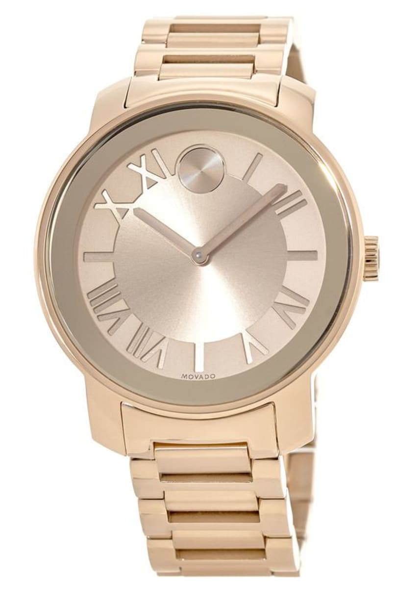 Movado Bold Rose Gold Tone 39mm Women's Watch 3600199 | WatchMaxx.com