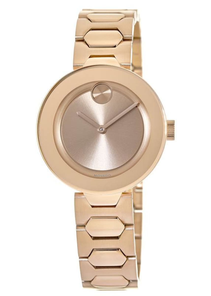 Movado Bold Rose Gold Tone Stainless Steel Women's Watch 3600387