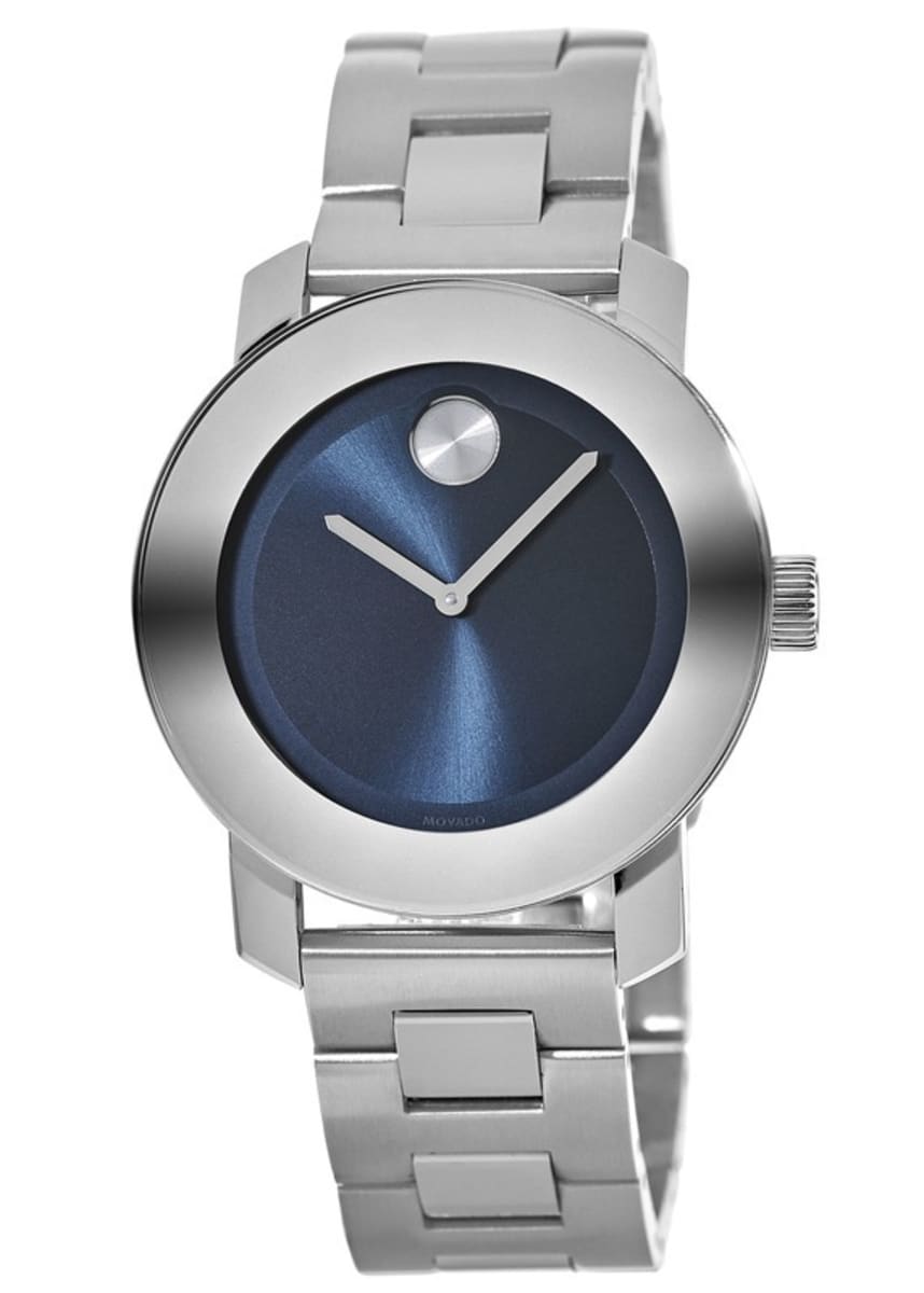 Movado Bold Blue Dial Stainless Steel Women S Watch 3600396