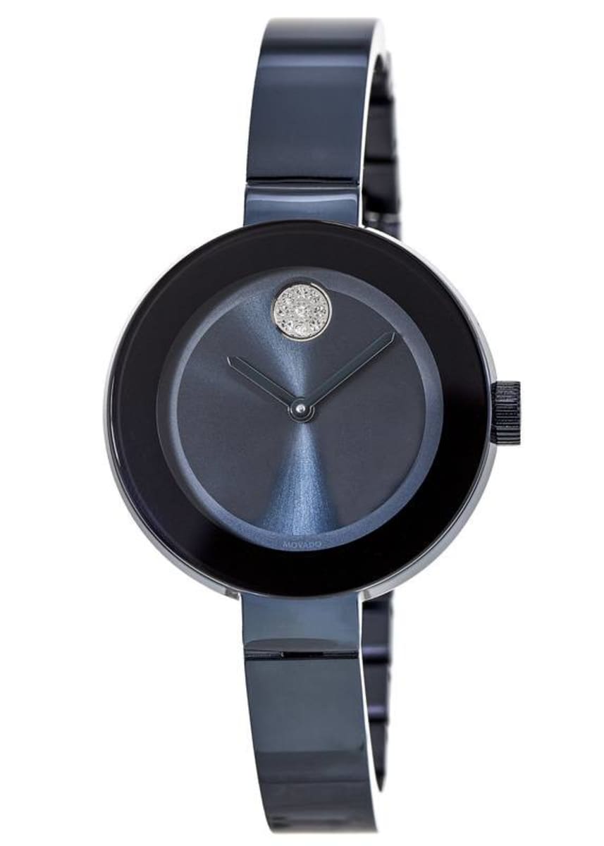 Movado Blue Bold Stainless Steel Women\'s Watch Like New MOVADO Bold Evolution 38MM S-Steel Blue Dial Women main image 4