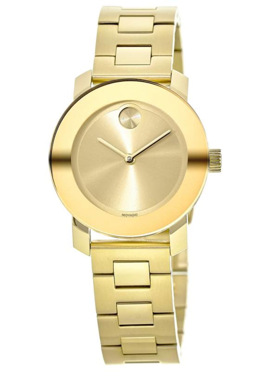 movado bold gold womens watch