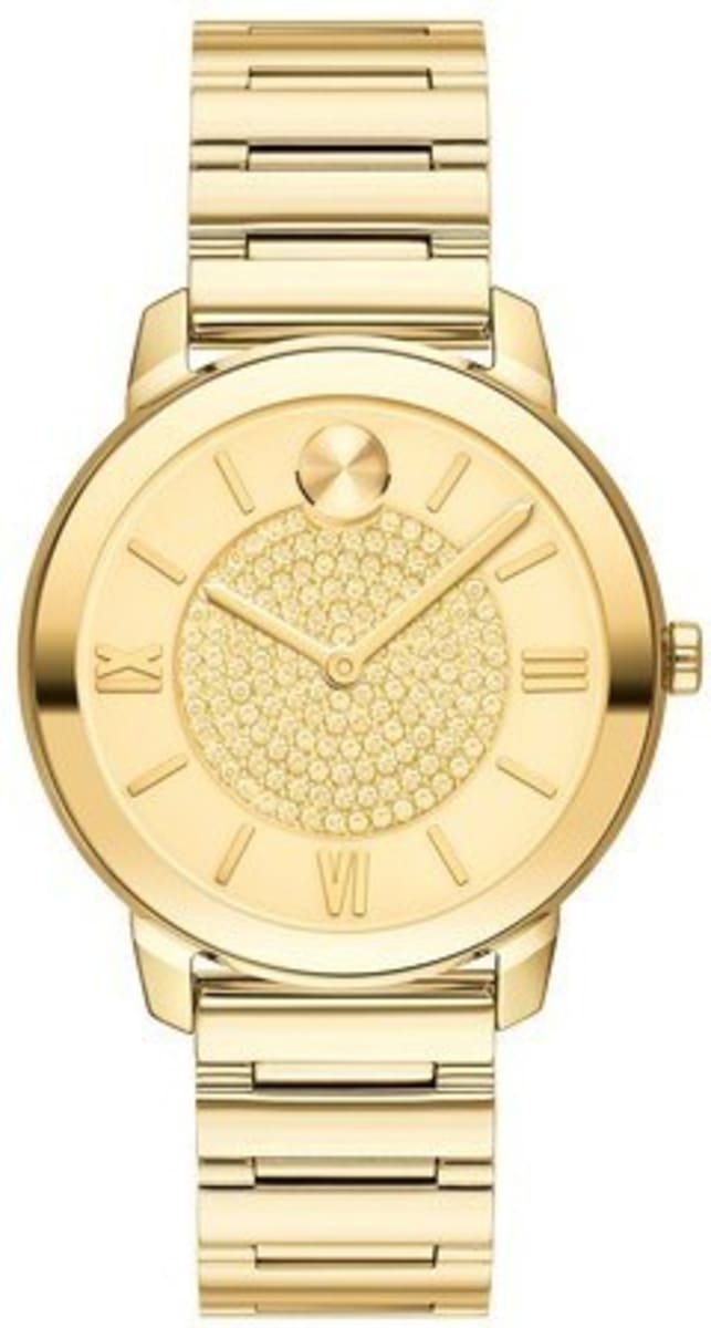 movado bold gold womens watch