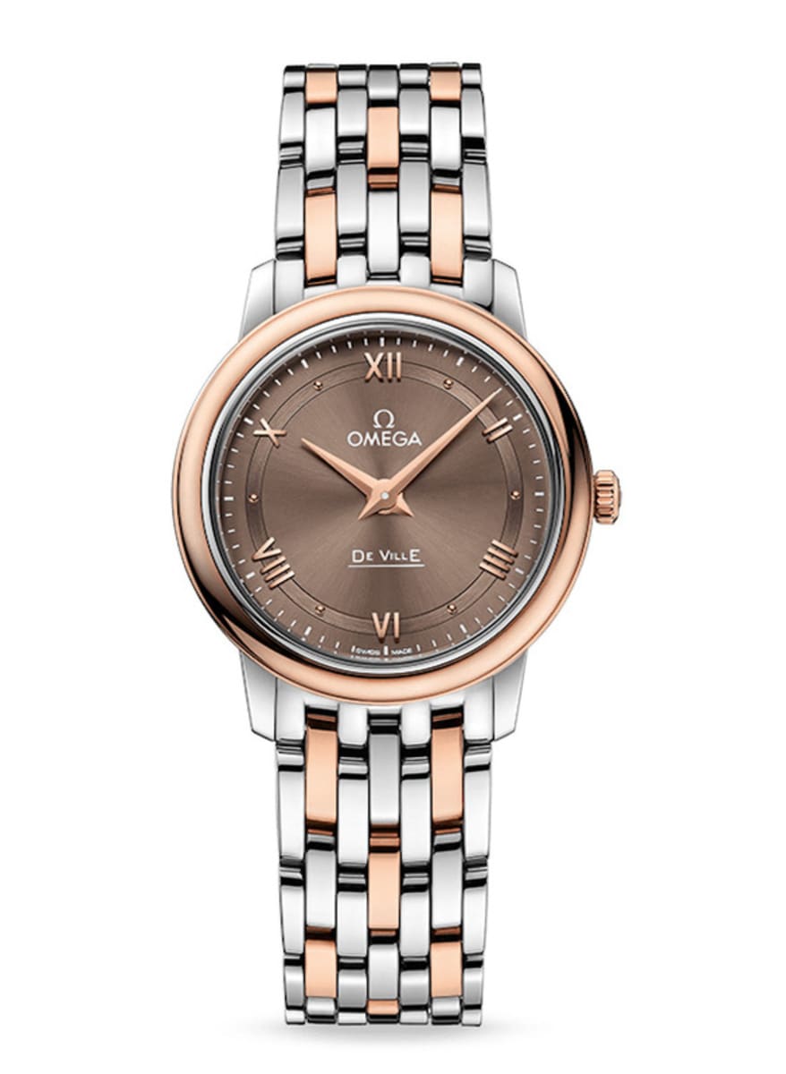 Omega De Ville Prestige Quartz Rose Gold and Stainless