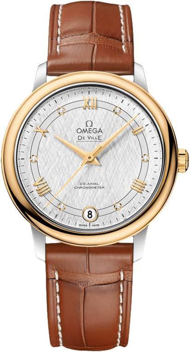 omega women's leather watch