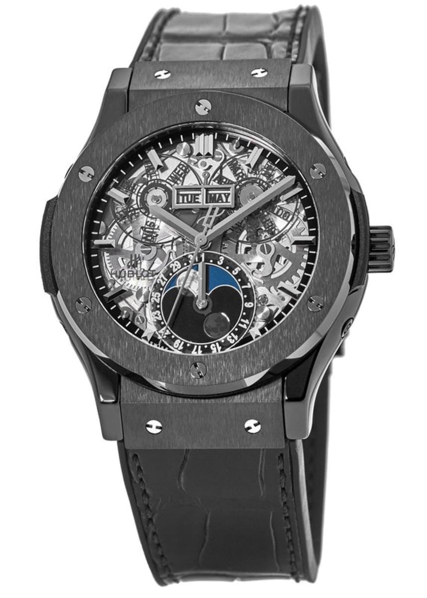 Hublot Classic Fusion Aerofusion Moonphase Black Magic 45mm Men's Watch ...