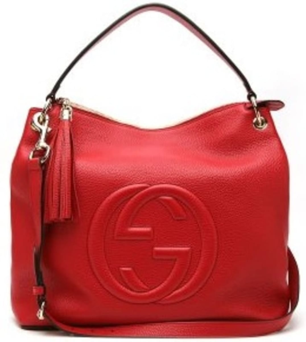 Gucci Soho Red Leather Tassel Women's Shoulder Bag 536194 A7M0G 6420