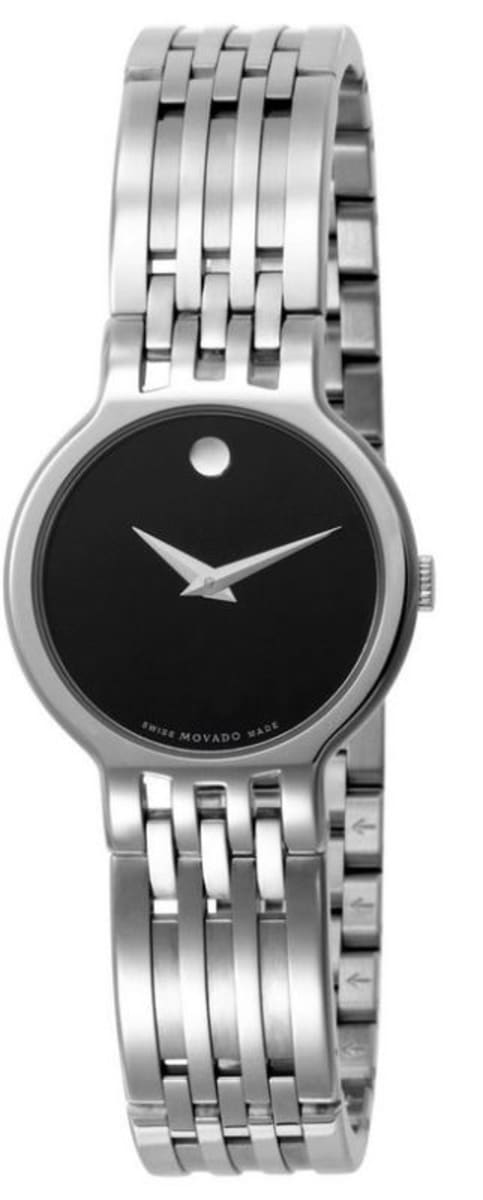 Movado Bold Black Steel Crystal Women's Watch 3600576