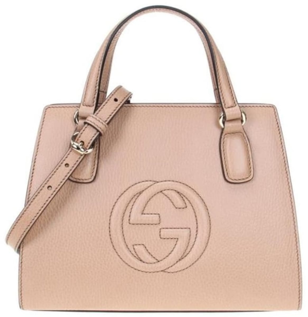 Gucci White Leather Soho Tote Bag