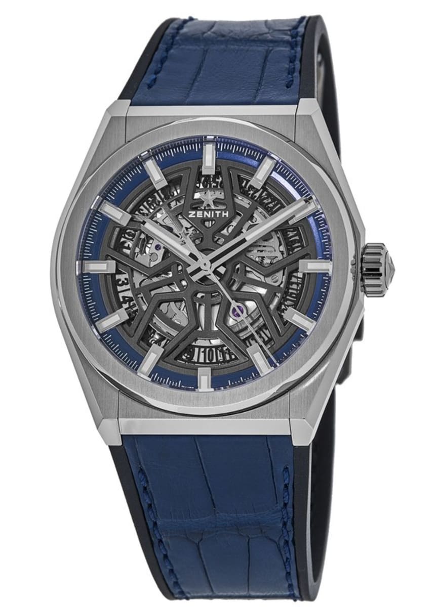 Zenith Defy Classic Skeleton Dial Blue Leather Men's Watch 95.9000 