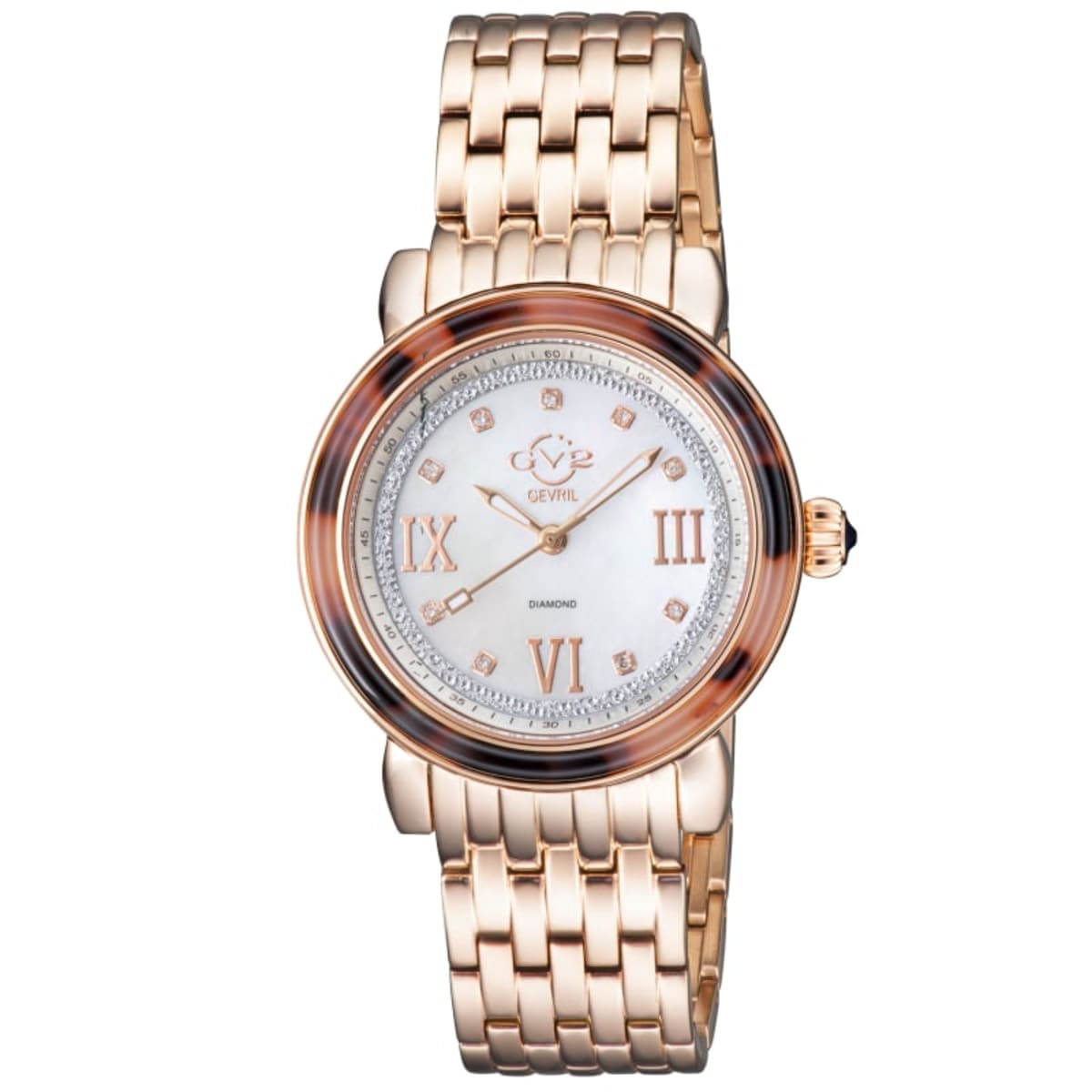 Authentic GV2 Marsala Sapphire watch GV2 Marsala Diamond - Gevril main image 4