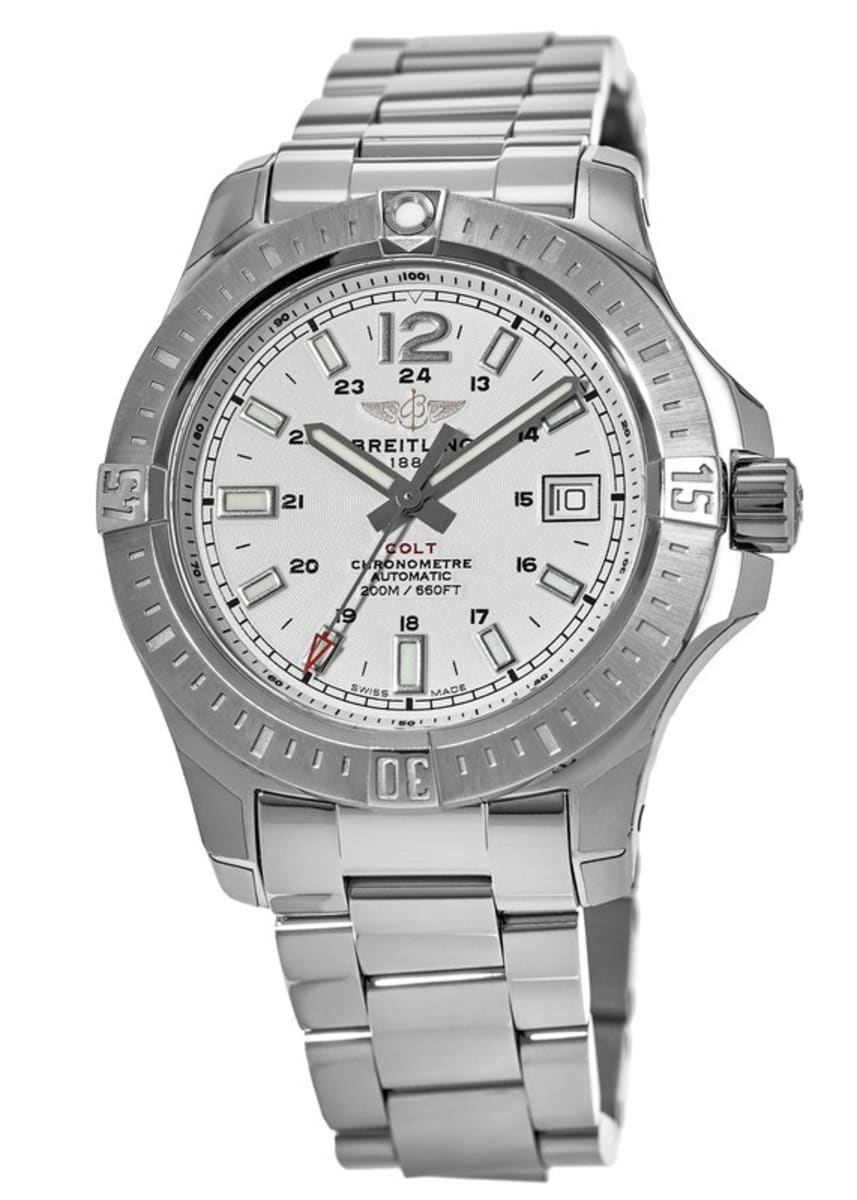 Breitling Colt 41 Automatic Silver Dial Men's Watch A1731311/G820-182A