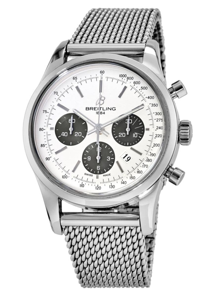 Breitling Transocean Chronograph Men s Watch AB015212 G724 SS