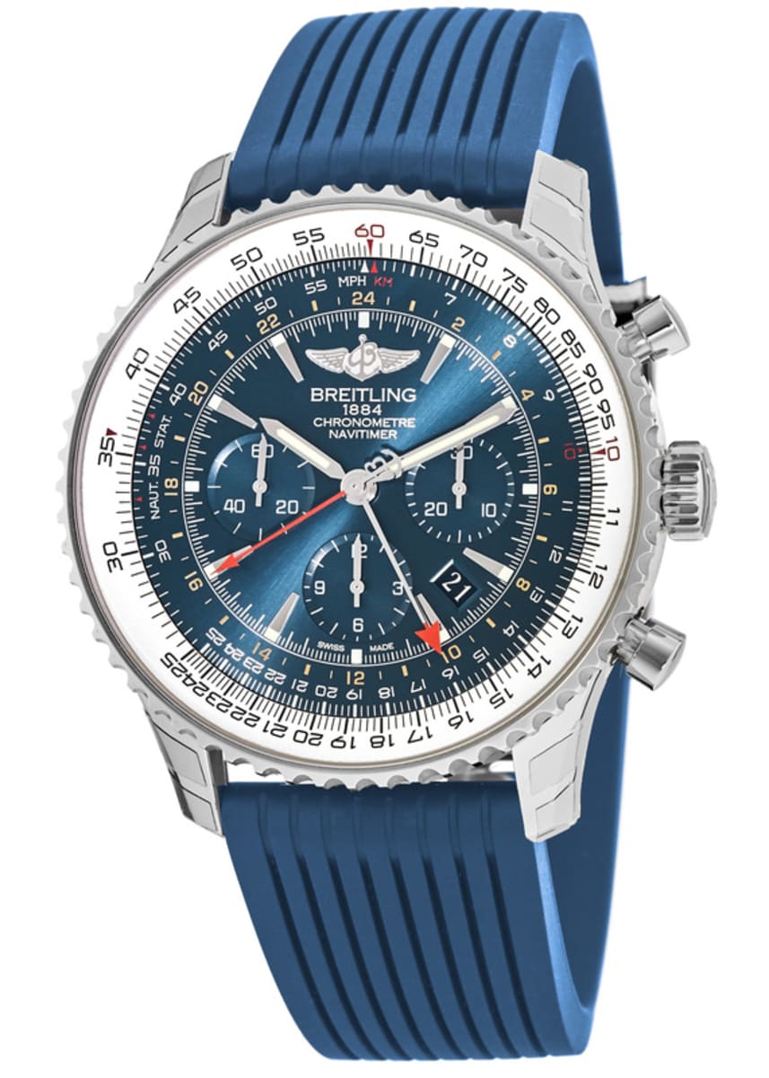 Breitling Navitimer GMT Aurora Blue Chronograph Limited ...