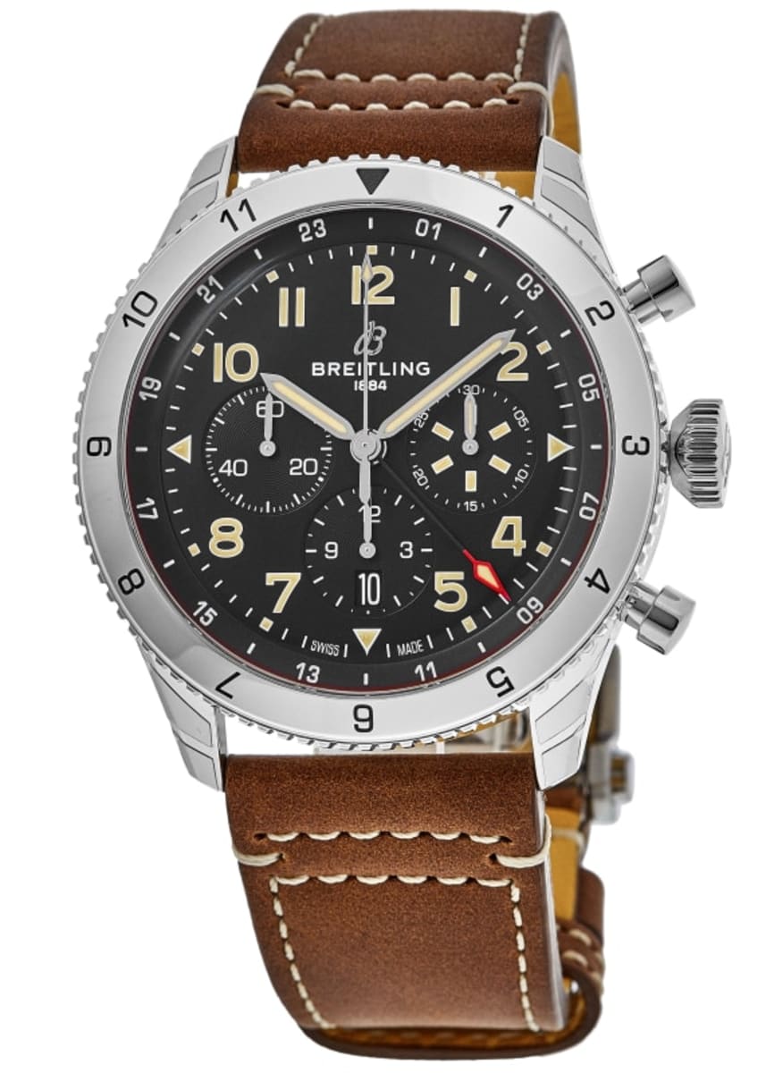 Breitling Super Avi B04 Chronograph GMT 46 Men's Watch AB04453A1B1X1