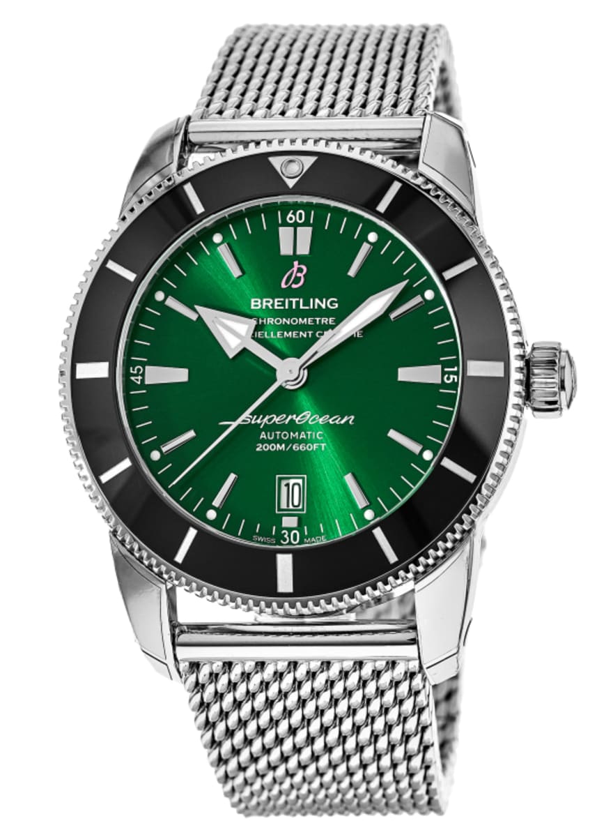 Breitling Superocean Heritage B20 Automatic 46 Green Dial Steel Men's ...