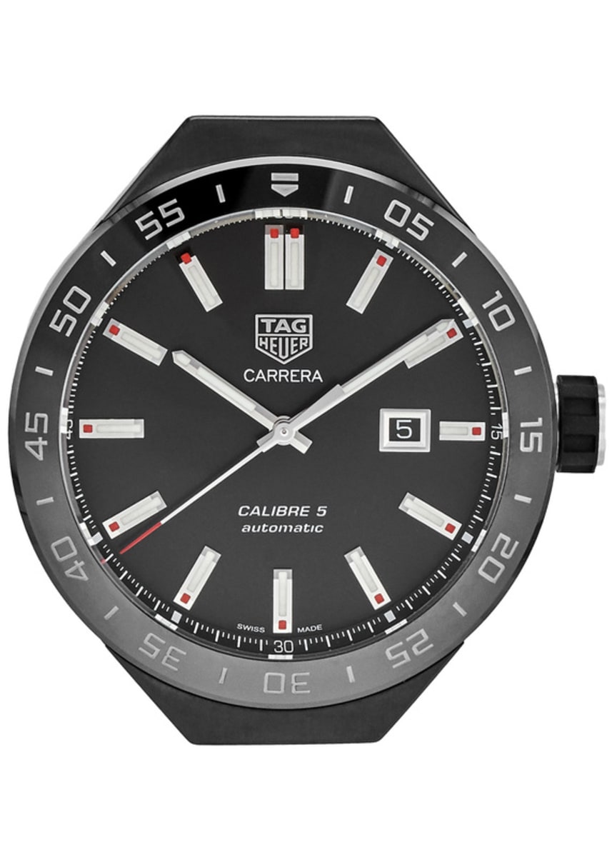 Tag Heuer Connected Steel Case 45 Mm Black Rubber Band