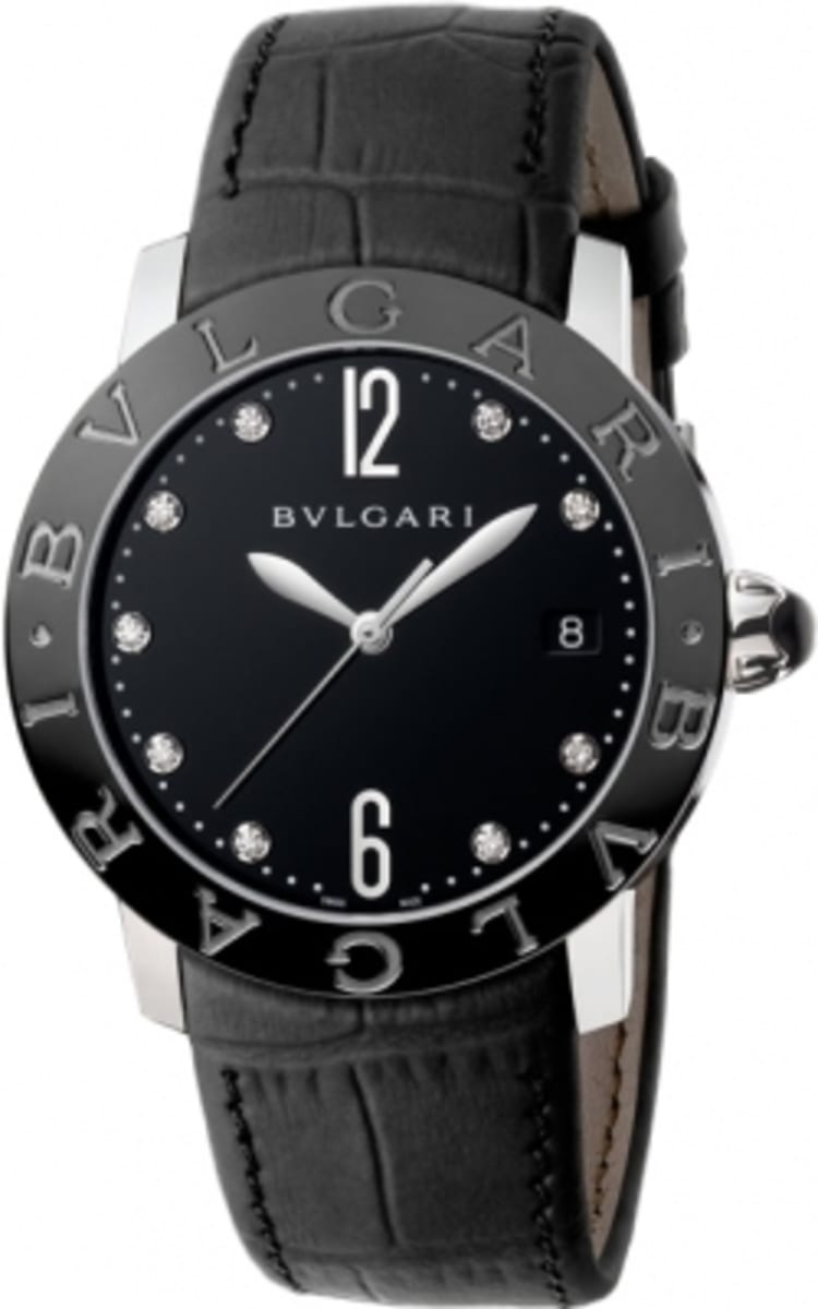 bvlgari watch black diamonds