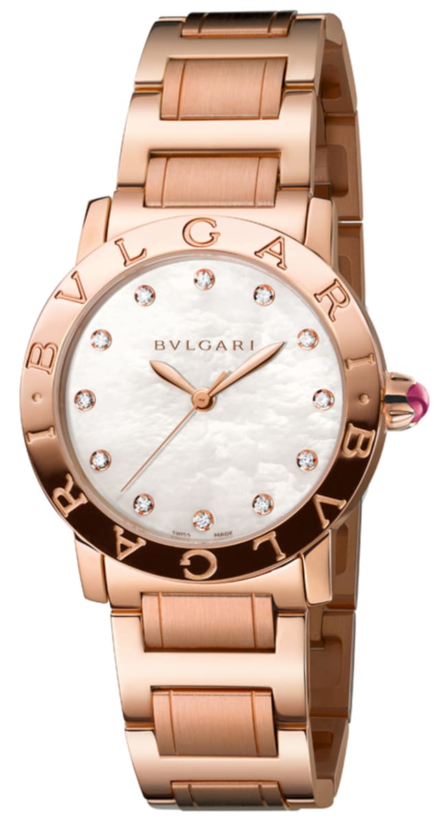 bulgari rose gold watch