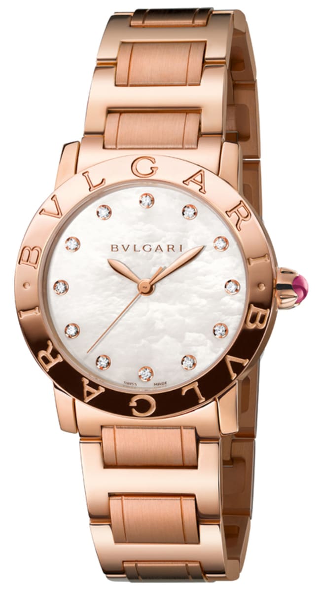 bvlgari rose gold womens watch