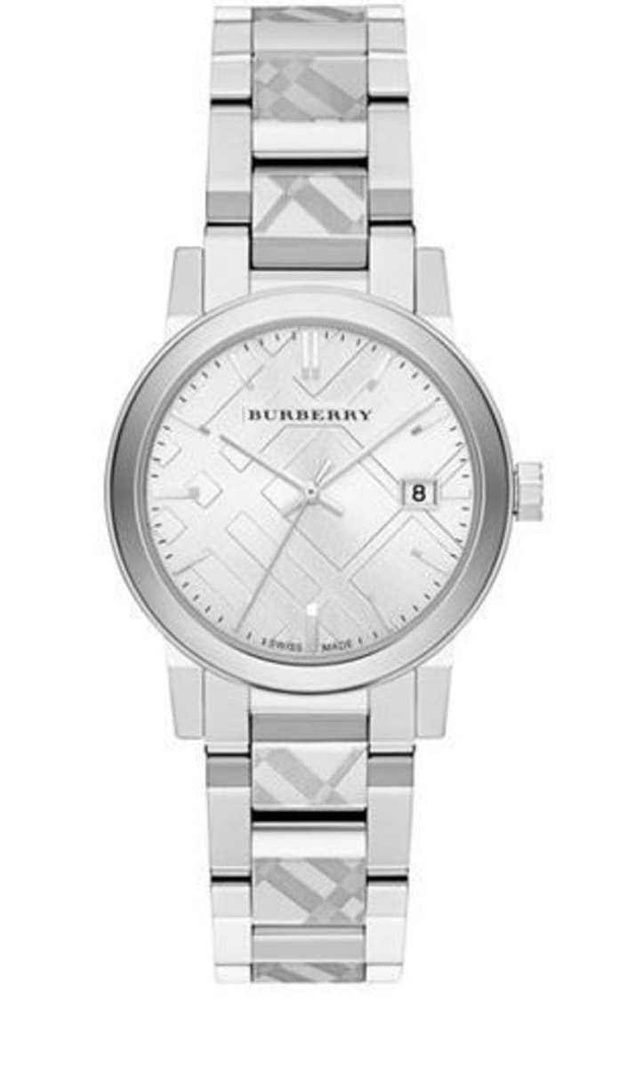 Burberry Stainless Steel Burberry Checked Trademark Women's Watch BU9144