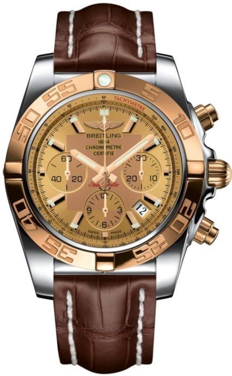 breitling gold watch