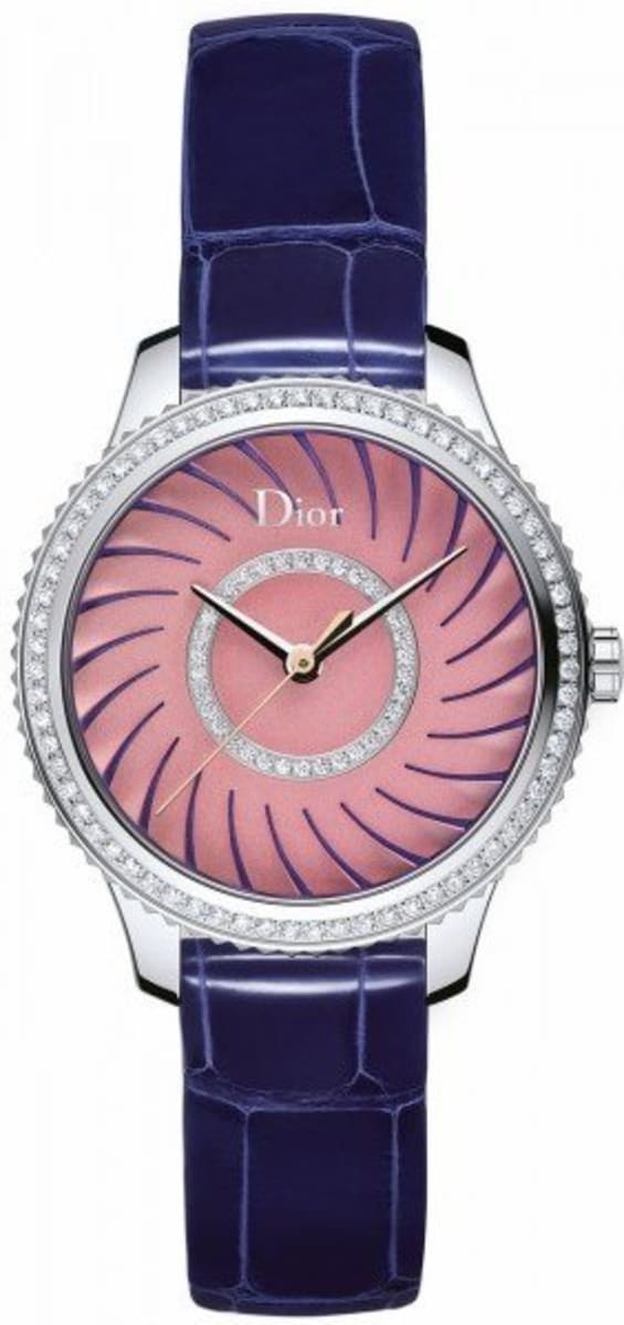 Dior ピンクレザー アナログ腕時計 Dior Dior VIII Women's Watch CD152113A001 | WatchMaxx
