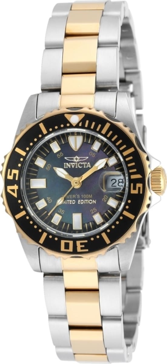 Invicta Pro Diver Limited Edition Gold Plated Stainless Steel Women's Cruiseline 6