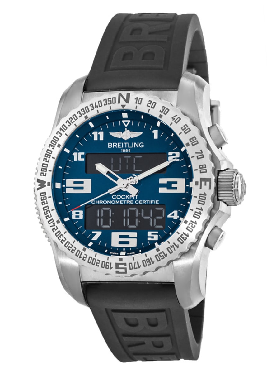 Breitling Professional Cockpit B50 Titanium Blue Dial Black Diver