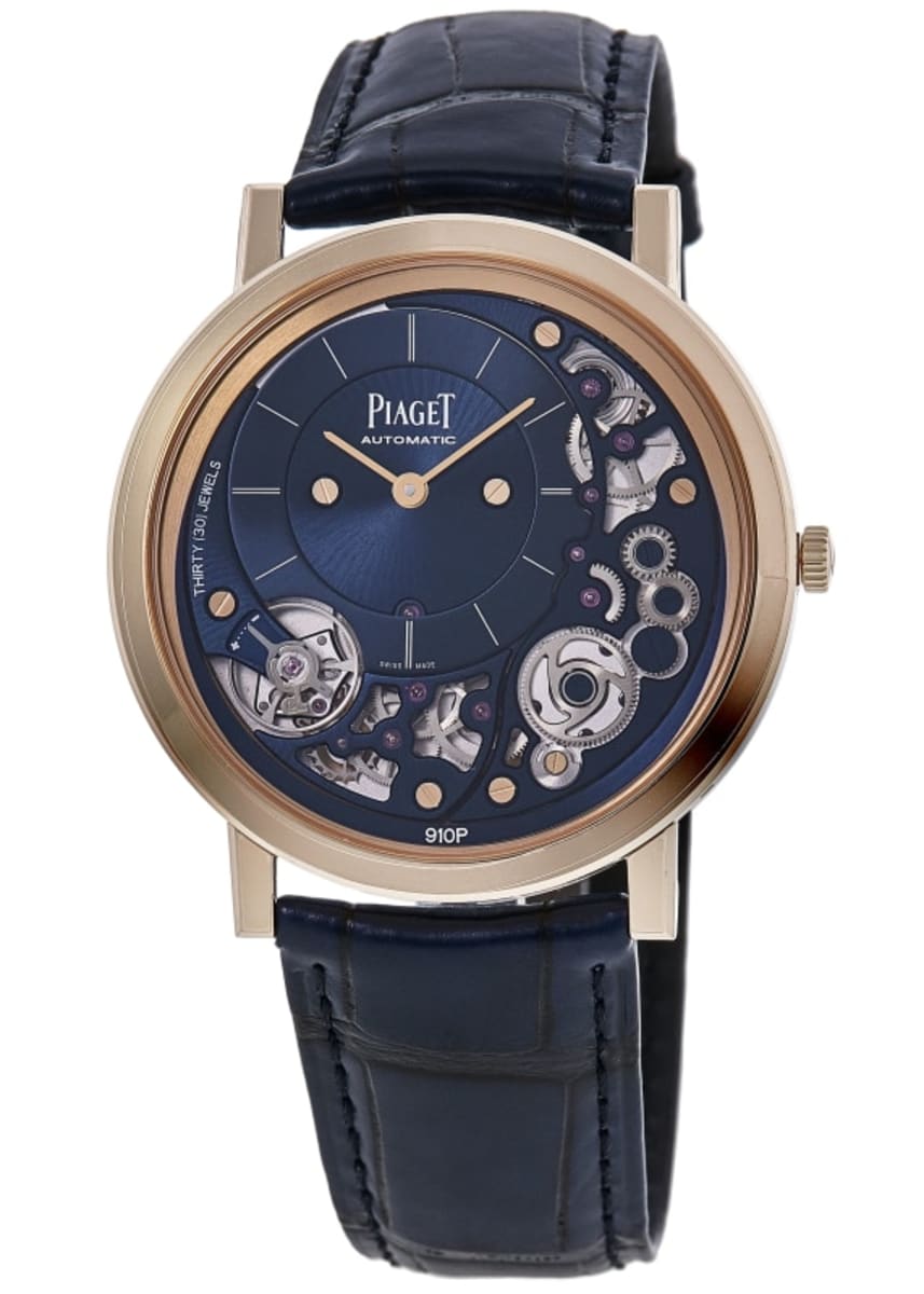 L.G.B. ルグランブルー NO 9P/CAGO/APOLLO 013SM Piaget Altiplano Ultimate Automatic Blue Dial 18K Rose Gold