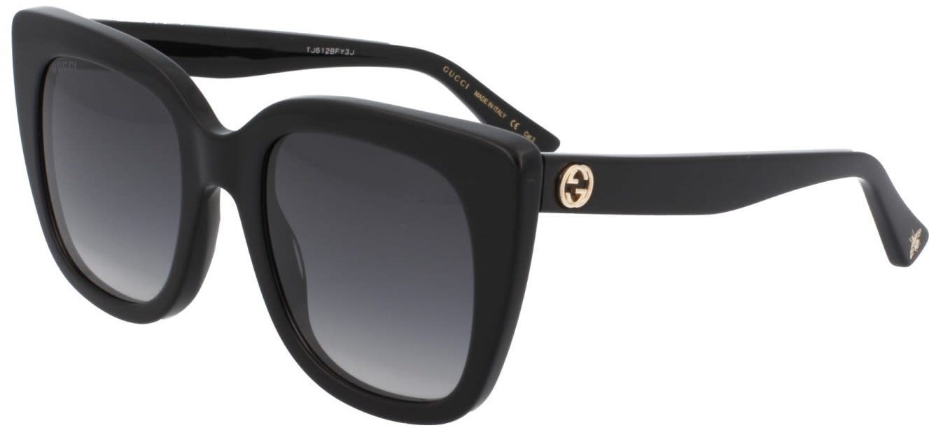 Gucci Grey Gradient Square Sunglasses Women's Sunglasses GG0163S-001