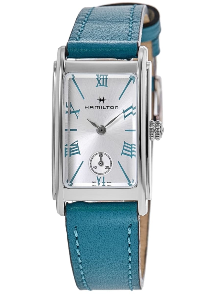 ☆HAMILTON☆ American Clssic Lady Ardmore 腕時計 TURQUOISE♪ Hamilton American Classic Ardmore Small Silver Dial Leather