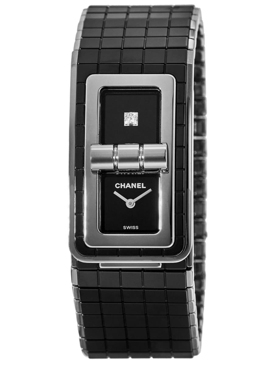 Chanel Code Coco Black Dial Black Steel and Ceramic Women's Watch