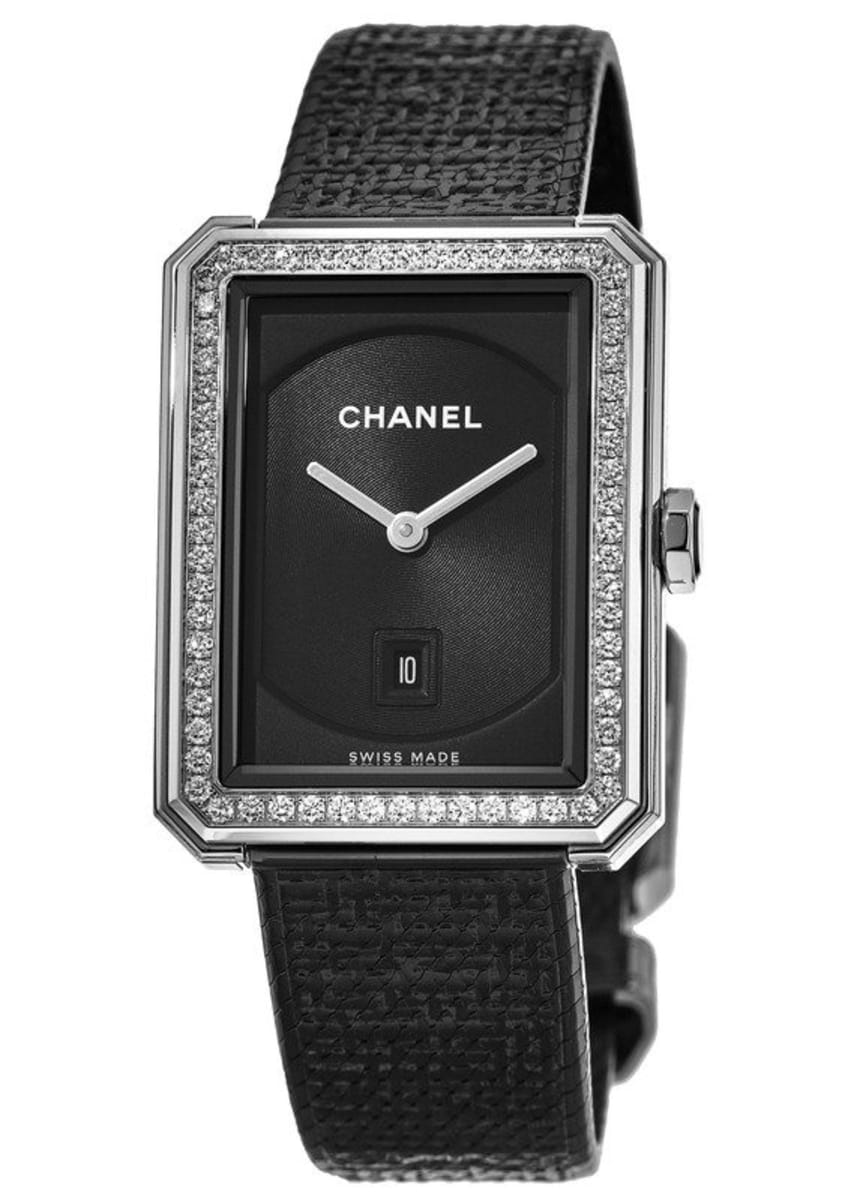 Chanel Boy-Friend Tweed with Diamonds Women's Watch H5318