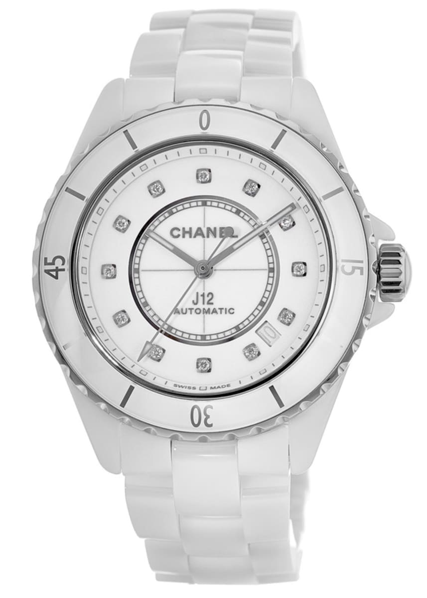 CHANEL CERMAIC J12 WITH DIAMOND DIAL