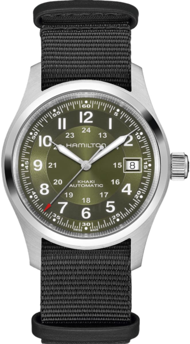 Hamilton Khaki Field Auto 38MM Men's Watch H70455960 | WatchMaxx